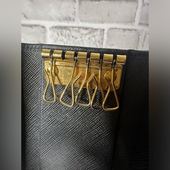 PRADA Saffiano leather black Long Wallet & key case wallet Set of 2 pieces. - Picture 9 of 17
